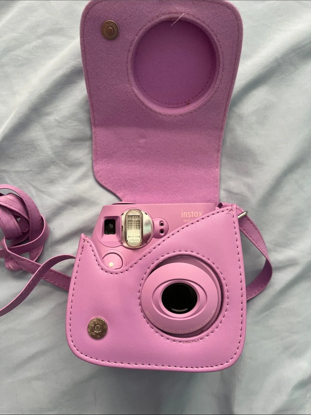 Fujifilm Instax Mini Instant Camera with Matching purple case